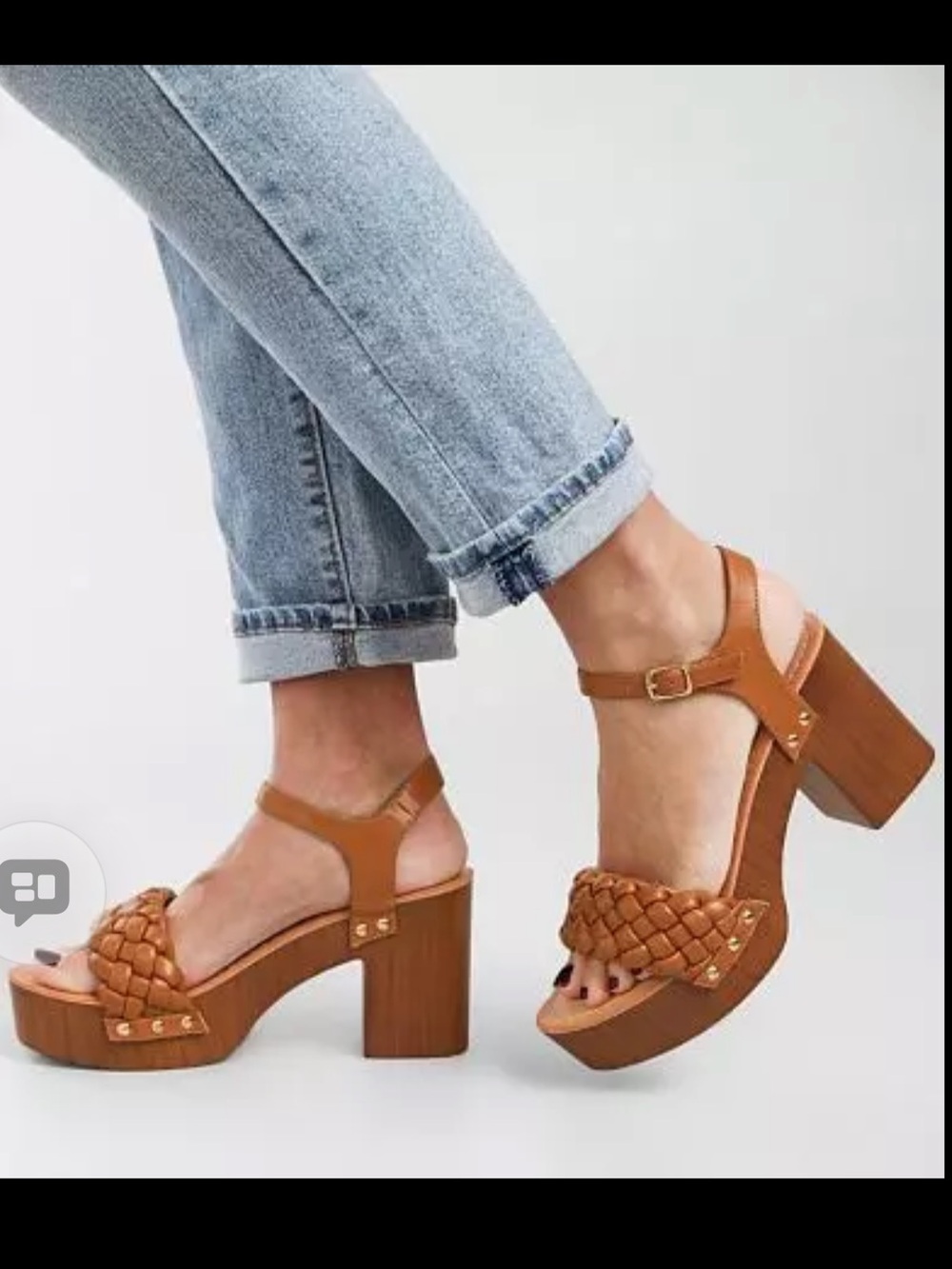 BNWT Madden Girl Delain woven strap platform sandals